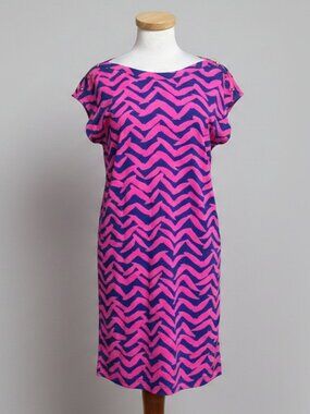 Lilly Pulitzer neon pink/purple knit Robyn dress, Size S